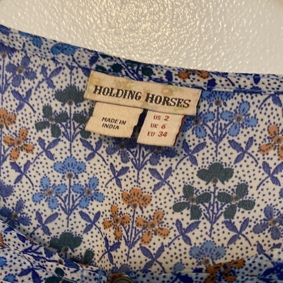 ANTHROPOLOGIE Dresses | embroidered Holding Horses Dress floral babydoll dress 2 - Picture 5 of 10
